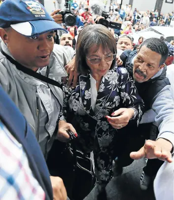  ?? Picture: Esa Alexander ?? Patricia de Lille arrives at the High Court in Cape Town on Friday.