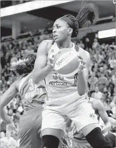  ?? Jim Mone Associated Press ?? NNEKA OGWUMIKE leads the Sparks in scoring, shooting percentage and free-throw percentage and is second in rebounding.