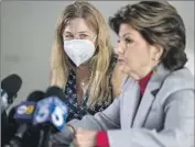  ?? Gina Ferazzi Los Angeles Times ?? MAMIE MITCHELL, left, and her attorney, Gloria Allred, announce their “Rust” lawsuit Nov. 17, 2021.