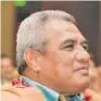  ??  ?? Samoa’s Minister of Education, Sports and Culture Loau Kineti Sio.