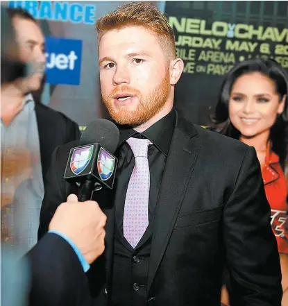  ??  ?? La suspensión le ayudará a Canelo