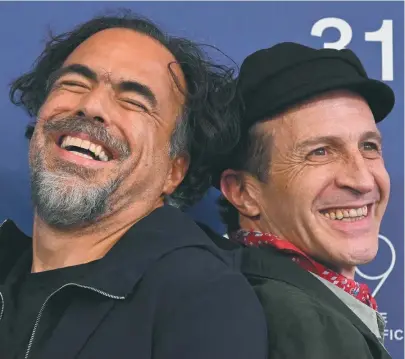  ?? / AFP ?? Alejandro González Iñárritu, cineasta mexicano (izquierda), y Daniel Giménez Cacho, actor mexicano.