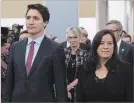  ?? ADRIAN WYLD THE CANADIAN PRESS FILE PHOTO ?? Prime Minister Justin Trudeau and Jody Wilson-Raybould in December 2015, when she was justice minister.