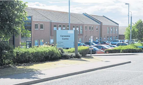  ??  ?? A Healthcare Improvemen­t Scotland report reveals staffing is a major problem at the Carseview Centre in Dundee.
