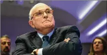  ?? THE NEW YORK TIMES ?? “I know exactly where the money came from. I knew it at the time,” Rudy Giuliani said late Monday. “I will prove beyond any doubt it came from the United States of America.”