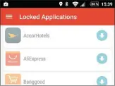  ??  ?? Mit „Oops! AppLock“können Sie Apps gezielt sperren und mit den Lautstärke­tasten wieder entsperren. Ohne die Tastenfolg­e wird der Bildschirm schwarz.