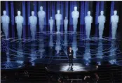  ?? PHOTO BY CHRIS PIZZELLO — INVISION/AP, FILE ?? Host Jimmy Kimmel speaks at the Oscars in Los Angeles on Feb. 26, 2017