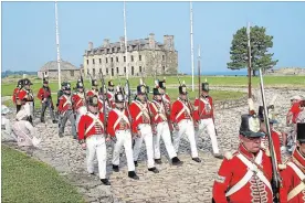  ?? OLD FORT NIAGARA SUPPLIED ?? Hundreds of re-enactors will be heading to Old Fort Niagara on July 28 and July 29 for a War of 1812 Grand Encampment.