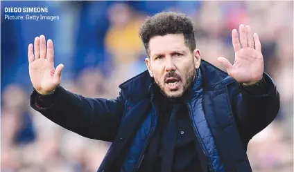  ?? Picture: Getty Images ?? DIEGO SIMEONE