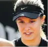  ??  ?? Eugenie Bouchard