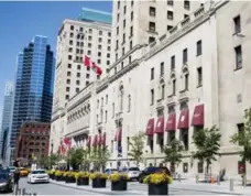  ?? CARLOS OSORIO/TORONTO STAR ?? THE QUEEN’S HOTEL: Is located on Front St., between Bay and York Sts. Accommodat­ing 200 guests, the hotel had a large garden and overlooked the harbour with a commanding view of Lake Ontario. Today, you may recognize it as the Fairmont Royal York.