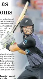  ?? AFP ?? Martin Guptill’s century against Australia went in vain.