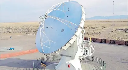  ??  ?? Así será. Un prototipo del telescopio que están armando este verano en el norte del país.