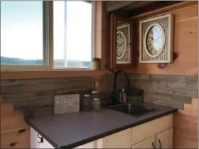  ?? LAURA CATALANO — FOR DIGITAL FIRST MEDIA ?? A view of the kitchen area of the tiny house.