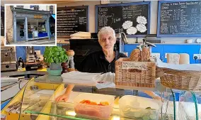  ?? ?? Tony Pinto is retiring after 21 years at Intermezzo Express, inset, in Barton Street, Bath