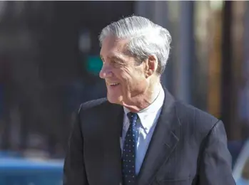  ?? TASOS KATOPODIS GETTY IMAGES/ AGENCE FRANCE-PRESSE ?? Le conseiller spécial Robert Mueller