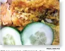  ?? FRIZAL/JAWA POS ?? TIDAK HANYA KENYANG: Dhiemas Arya Putra menawarkan keunikan pada menu Ayam Geprek Mang Soetta.