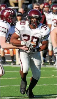  ?? COURTESY OF COLGATE UNIVERSITY - ONEIDA DAILY DISPATCH ?? The Colgate community is mourning the death of Jordan Scott ‘09, the all-time leading rusher in Colgate and Patriot League history.