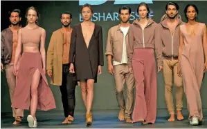  ?? File photo ?? Models display designer Bashar Assaf’s collection at Fashion Forward Dubai in 2016. The event that begins today showcases the region’s famous names as well as budding designers. —