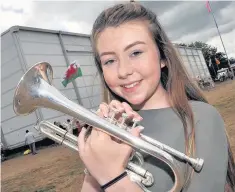  ??  ?? ● Ela Haf Williams, from Bontnewydd, won the brass solo under 16
