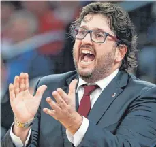  ?? FOTO: DPA ?? Am Ende brachten alle Emotionen nichts mehr: Andrea Trinchieri musste Bamberg verlassen.