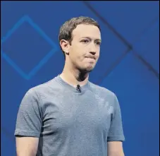  ?? NYT/FILE ?? ‘We have a responsibi­lity to protect your informatio­n. If we can’t, we don’t deserve it,’ Mark Zuckerberg said in the apology