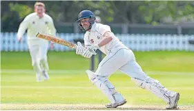  ??  ?? Craig Wallace is keen to repeat his century of last weekend.