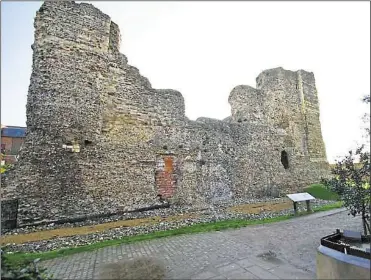  ?? Picture: CHAS ?? The pipe at the foot of the western wall is a reminder of the castle’s previous use by the Canterbury Gas Light and Coke Company