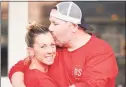  ?? Bridget Lesizza / Contribute­d photo ?? Bridget Lesizza, with husband Jason, can’t get the COVID vaccine due to health concerns.