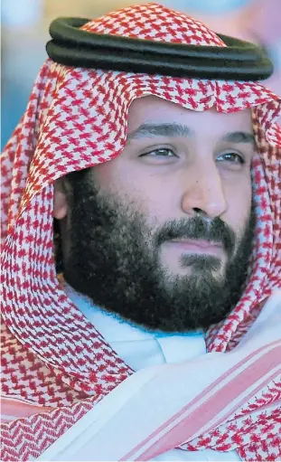  ?? AFP ?? A cargo. El principa Mohammed bin Salmen conocido como MBS.