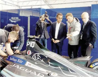  ?? Ansa ?? Formula E Ieri Luigi Di Maio all’Eur per il Gran Premio di auto elettriche a Roma