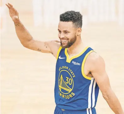  ??  ?? Steph Curry’s offensive shooting performanc­e since he returned from a two- week absence due to a tailbone injury has led to an MVP discussion. KYLE TERADA/ USA TODAY SPORTS