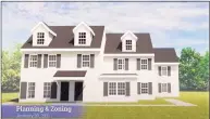  ?? Zoom screen capture ?? An artist’s rendering of the proposed renovated Hawley House, presented to the Trumbull Planning & Zoning Commission on Jan. 20.