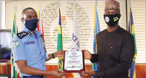  ??  ?? L-R: The Inspector General of Police, Mohammed Adamu and President of The Drug Salvation Foundation and National Coordinato­r of NDLEA Celebrity Drug Free Club, Mr Wilson Ighodalo