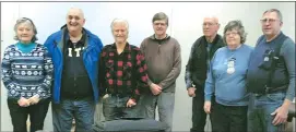  ?? Photo submitted ?? Pictured from left to right are MJ2KB Trail Club's President Carolyn Stroup, Vice-president Ron Keim, Board Member Ken Stroup, Board Member Matt Benson, Board Member Jack Forquer, Secretary Linda Rettger, and Treasurer Denny Rettger.