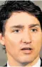  ??  ?? Justin Trudeau