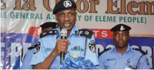  ??  ?? Commission­er for Police, Rivers State, Mr. Zaki Ahmed delivering a speech at the event