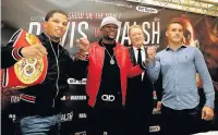  ?? Steven Paston ?? ●●Gervonta Davis, Floyd Mayweather Jr, Frank Warren and Liam Walsh