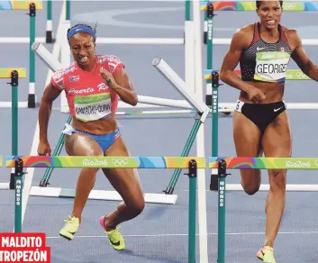  ?? Archivo ?? Jasmine Camacho-quinn dominaba la semifinal del 100 metros con vallas en Río 2016 cuando un tropezón le hizo perder la carrera y no poder competir por una medalla.