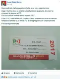  ??  ?? Nel mirino Sopra il post di Luca Rizzo Nervo con la foto della tessera pd appena rinnovata, attorno a cui si è aperta una aspra polemica