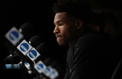  ?? Tom Pennington, Getty Images ?? Kansas guard Ochai Agbaji is one of several Jayhawks who have played 120-plus games at the NCAA Division I level.