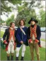  ?? PHOTO PROVIDED ?? Hunter Choy, right, is an historical re-enactor who portrays soldiers from the French and Indian War through the War of 1812.