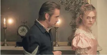  ??  ?? ► Colin Farrel y Elle Fanning en una escena de El seductor.