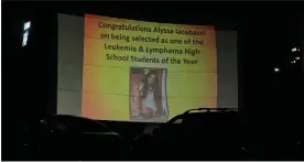  ?? SUBMITTED PHOTOS ?? Gilbertsvi­lle teen Alyssa Iacobacci organized a drive-in movie at the Sunnybrook Ballroom in Pottstown in January, showing the movie “The Incredible­s.” Proceeds from this event went toward The Leukemia & Lymphoma Society’s Students of the Year campaign to support their mission to find a cure for blood cancer.