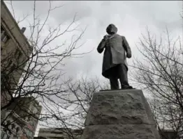  ?? HAMILTON SPECTATOR FILE PHOTO ?? The Sir John A. Macdonald statue in Hamilton’s Gore Park. One city councillor said a formal review process for objectiona­ble art “opens us up to an endless stream of criticism.”