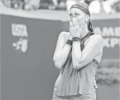  ?? GEOFF BURKE, USA TODAY SPORTS ?? “We’ve always had tough battles. But I will try my best,” Petra Kvitova, above, said about her match vs. Venus Williams.