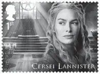  ?? Photos: IC ?? UK Royal Mail stamps featuring characters from the HBO drama series Game of Thrones