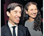  ??  ?? Rory Stewart and his wife Shoshana at the launch of his campaign in a crimson circus tent