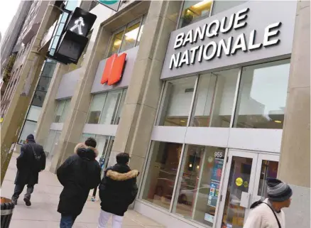  ?? OLIVIER ZUIDA LE DEVOIR ?? Les deux divisions de la Banque Nationale ont consenti à acquitter une pénalité de 65 000$.