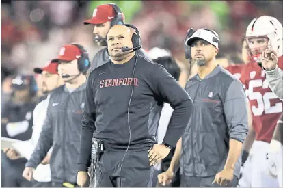  ?? MARCIO JOSE SANCHEZ — THE ASSOCIATED PRESS ?? Stanford coach David Shaw expects another enthrallin­g battle when the Cardinal takes on Notre Dame in a battle of unbeatens.